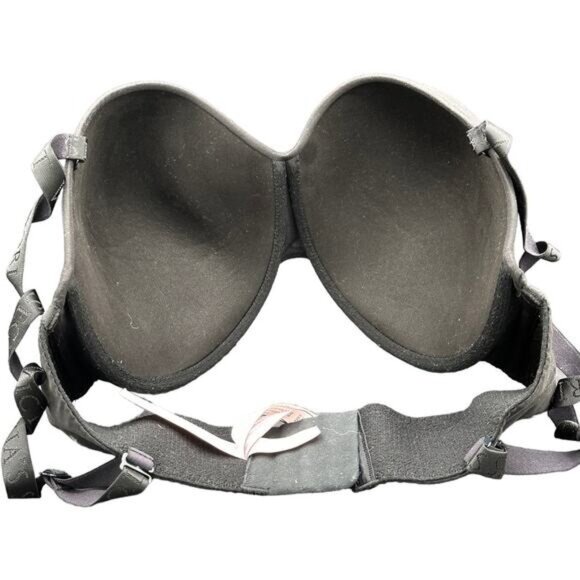 Victorias Secret Black Strapless Bra 38DDD Underwire Push-Up - Picture 5 of 6